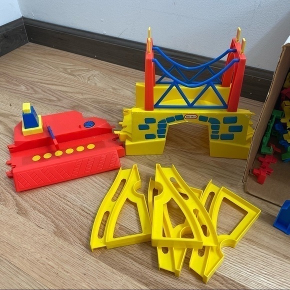 Vintage Little Tikes Track System Toy Play Set Building - Picture 2 of 5